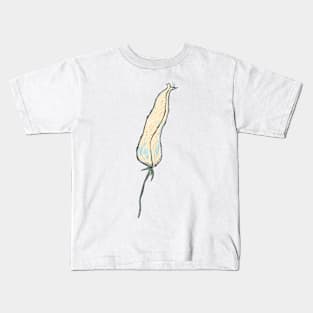 Pink flower sketch Kids T-Shirt